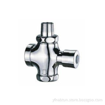 Press Button Self Closing Flush Valves / Chrome Finish Bras